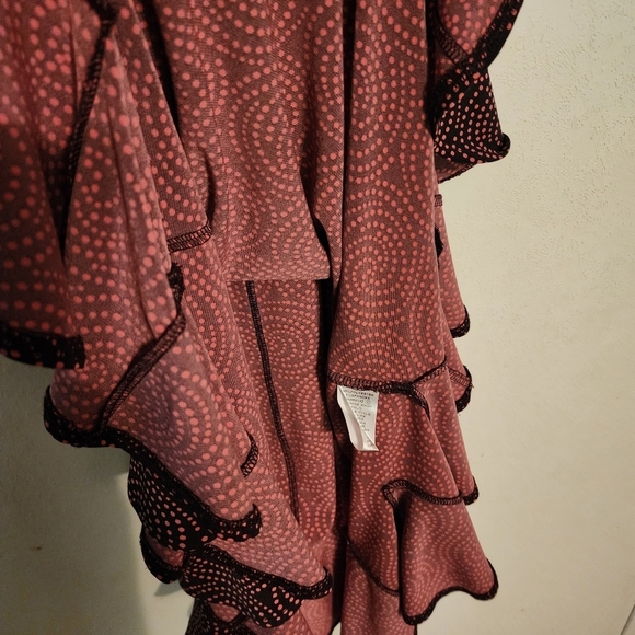 London Times Midi Sheath Elegant Swirl Pattern Sleeveless Dress Size 6 Tie Belt - Picture 7 of 12